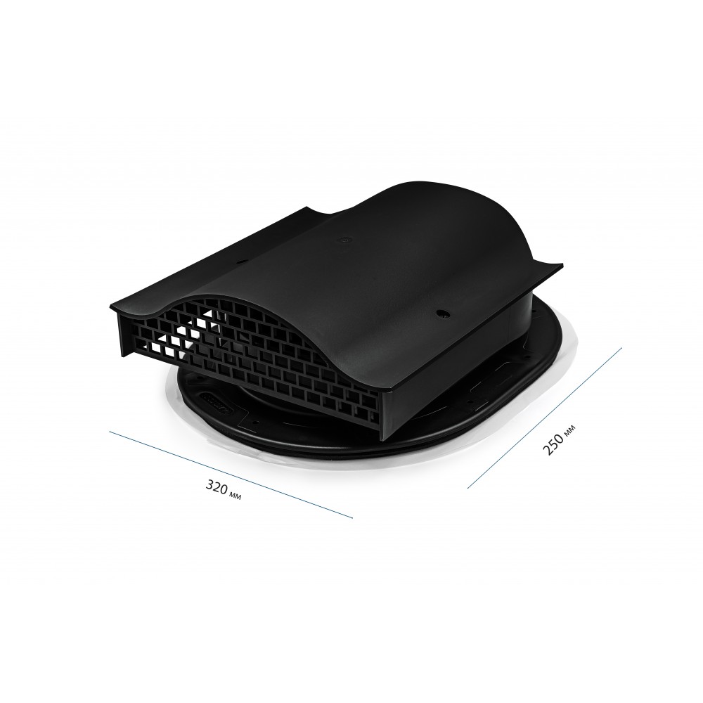 Аэратор кровельный точечный для смонтированной кровли черный Аэратор кровельный точечный для смонтированной кровли черный