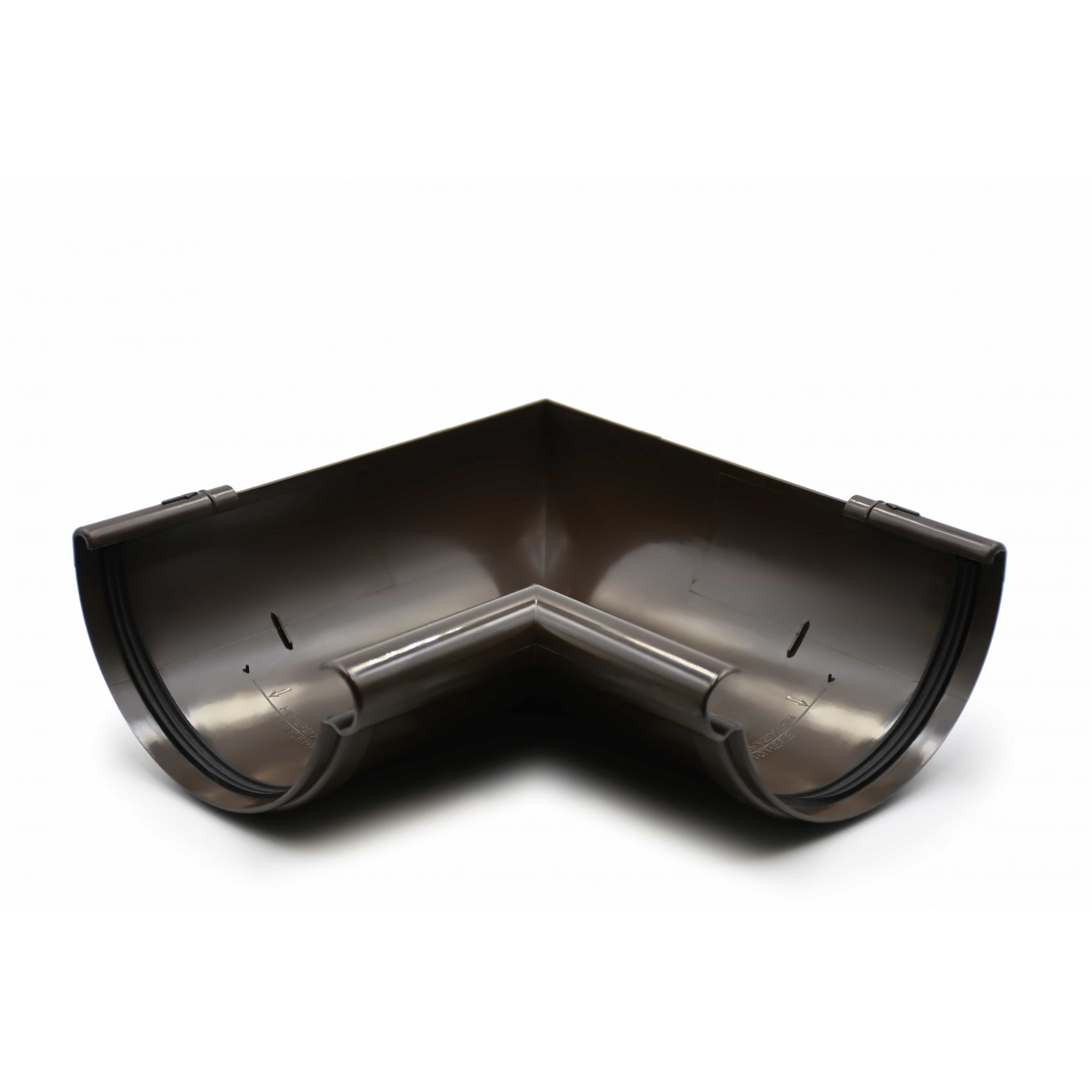 Кут ринви внутрішній 90° темно-коричневий 120мм GIZA