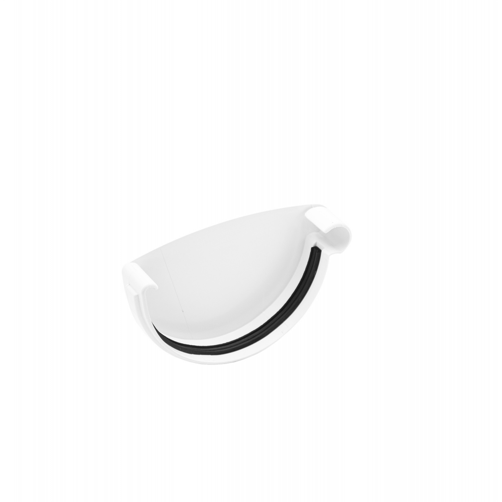 Заглушка ринви права біла120мм GIZA