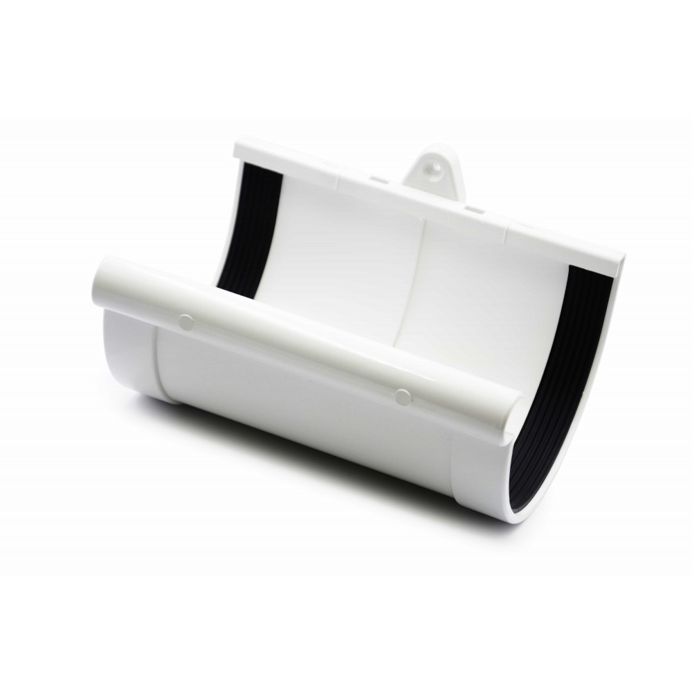Муфта желоба (RAINWAY 130) белая