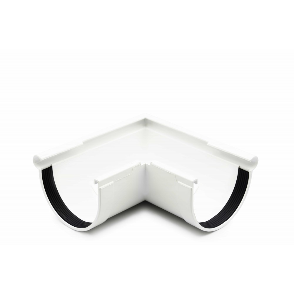 External Gutter Angle 90°  130mm RAINWAY white