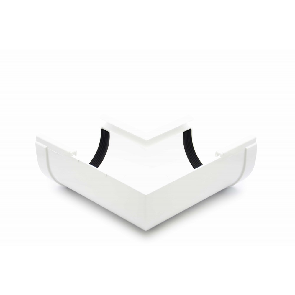 Internal Gutter Angle 90°  130mm RAINWAY white