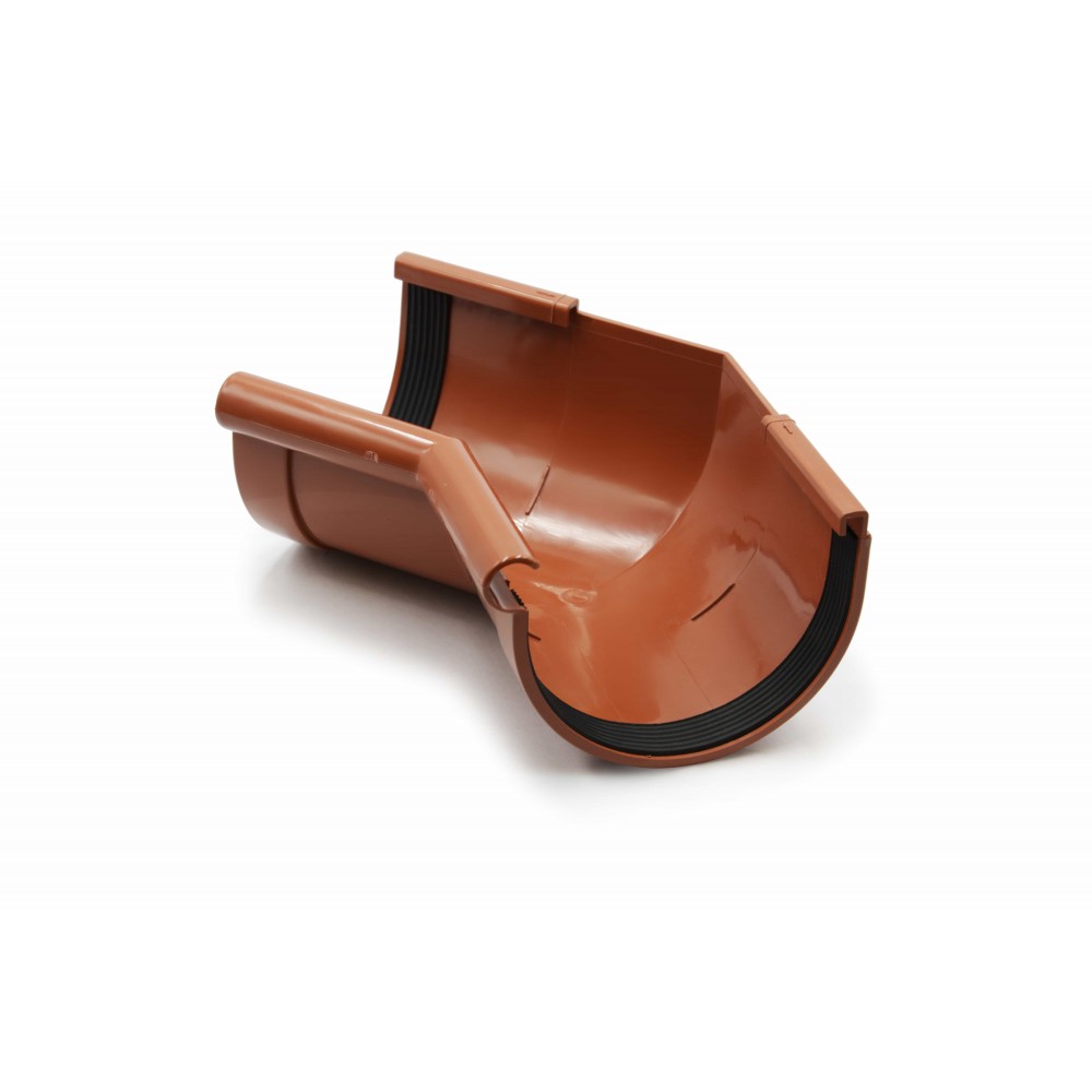 Кут ринви внутрішній 135° (RAINWAY 130) цегляний