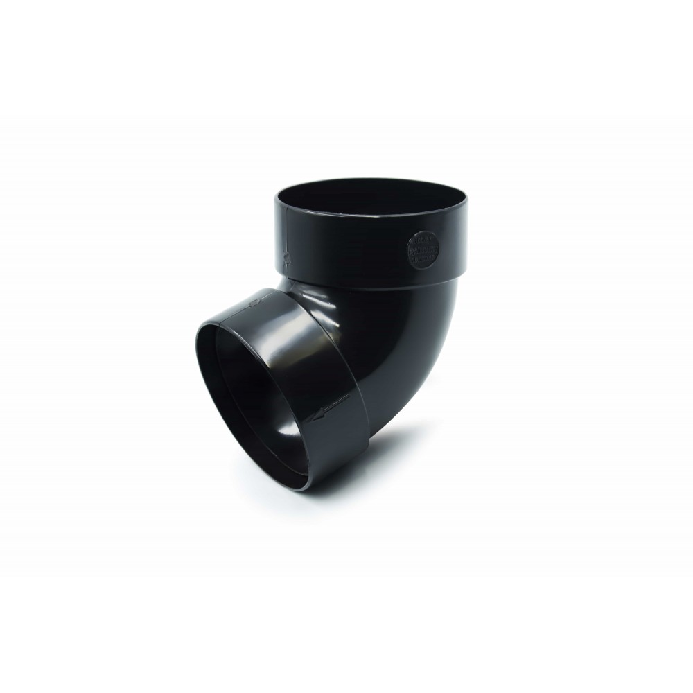 Double Socket Bend 67° 100mm RAINWAY black