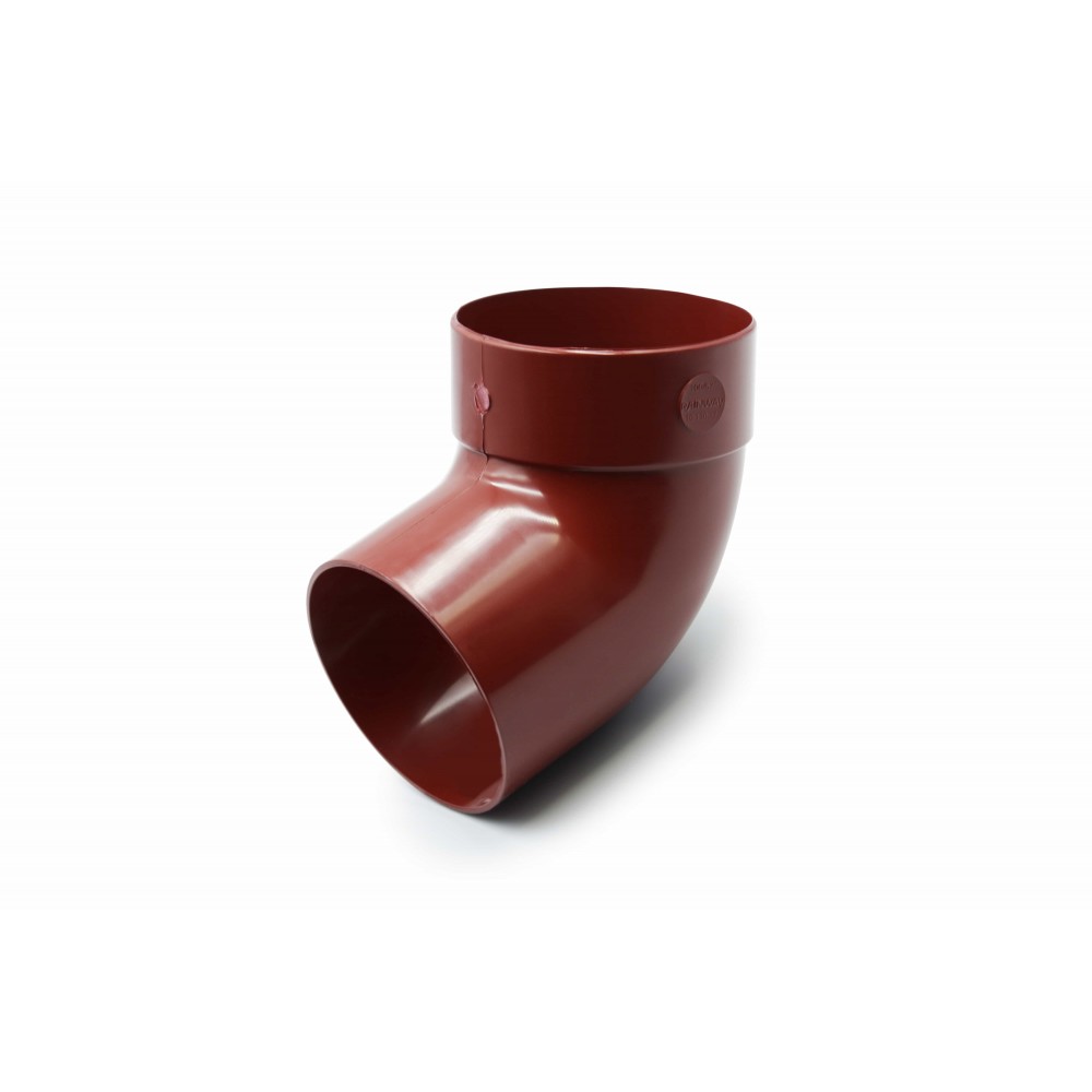Отвод одномуфтовый 67° 100 мм (RAINWAY 130) красный