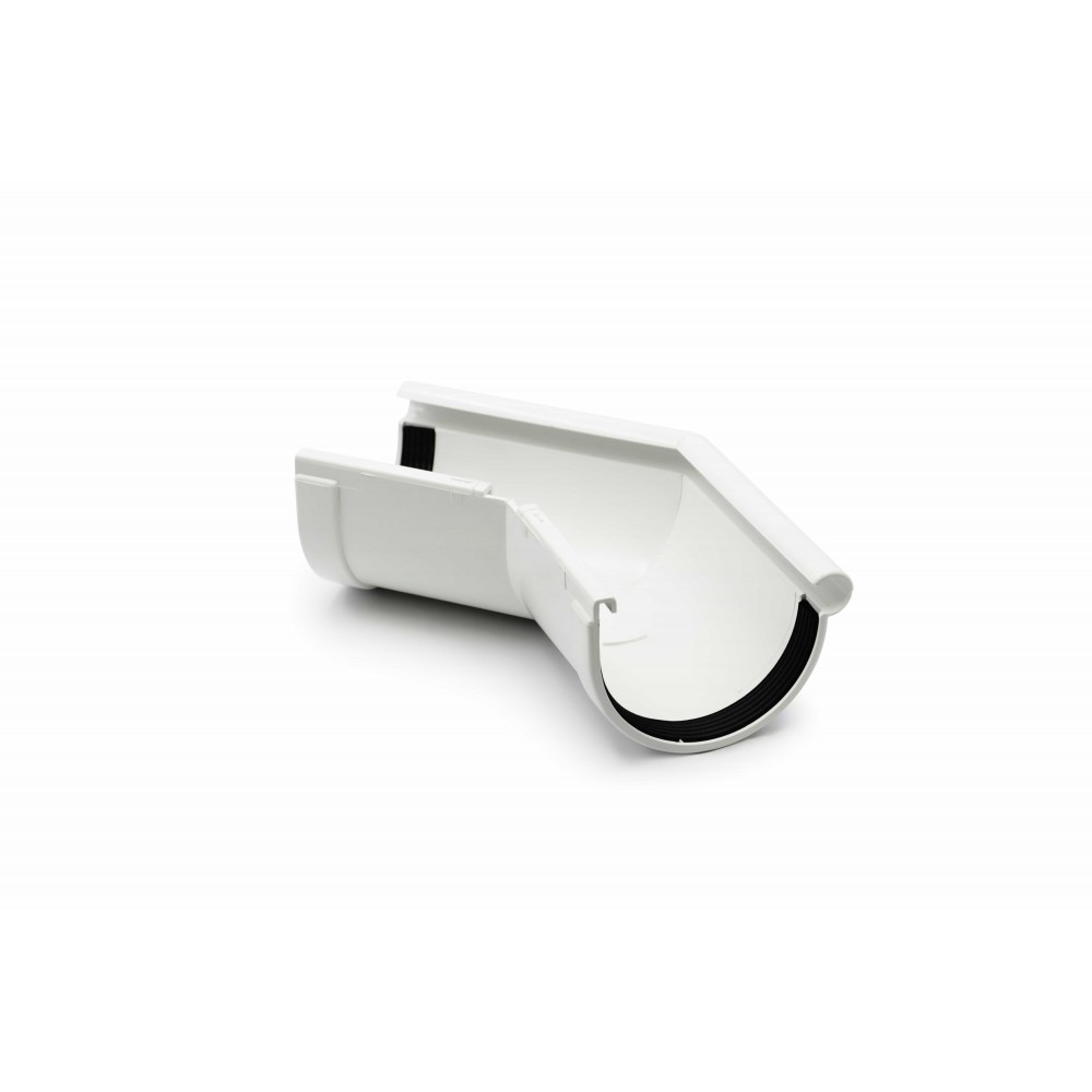 External Gutter Angle 110°-170°  Brick 90mm RAINWAY 90 white