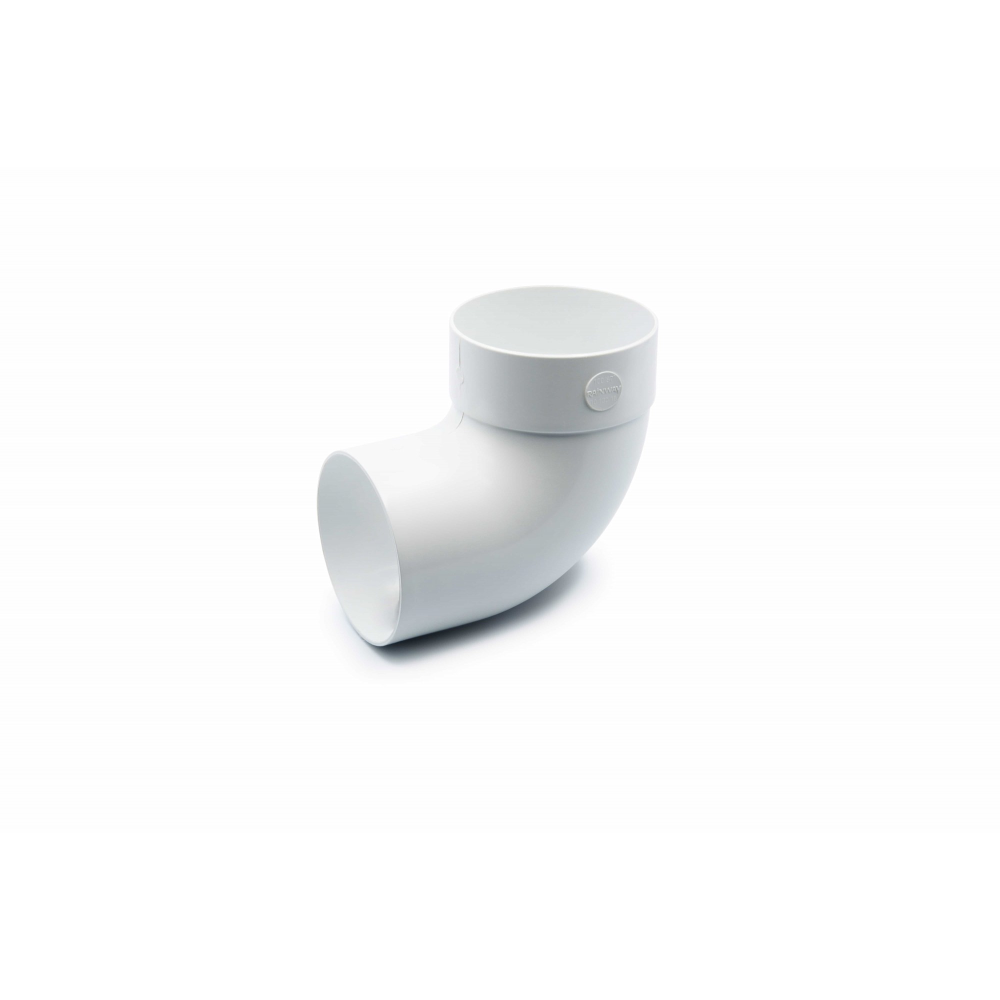 Відвід одномуфтовий 87° 75 мм (RAINWAY 90) білий