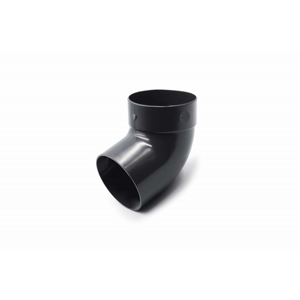 Отвод одномуфтовый  67° 75 мм (RAINWAY 90) графитовый