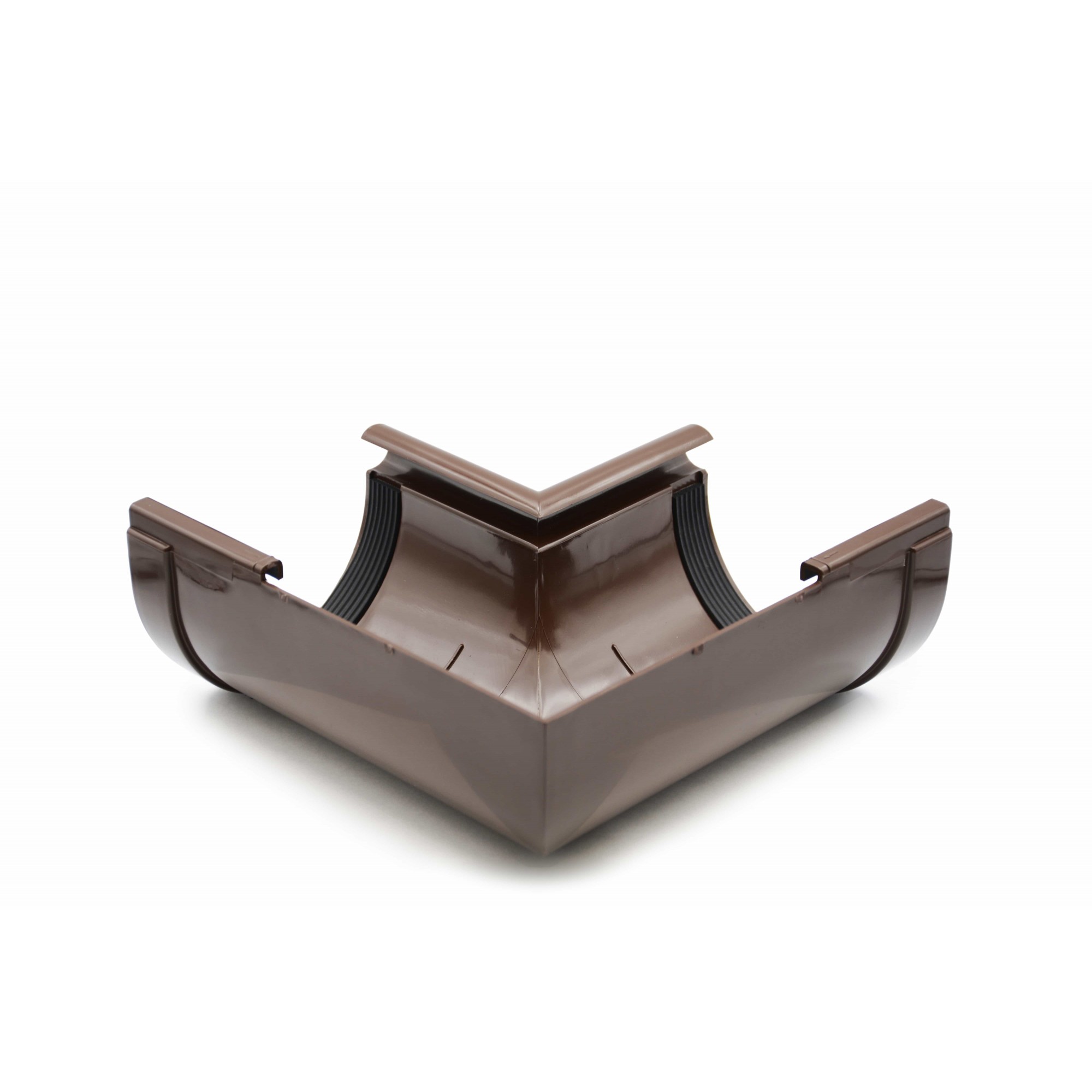 Угол желоба внутренний 90° (RAINWAY 130) коричневый