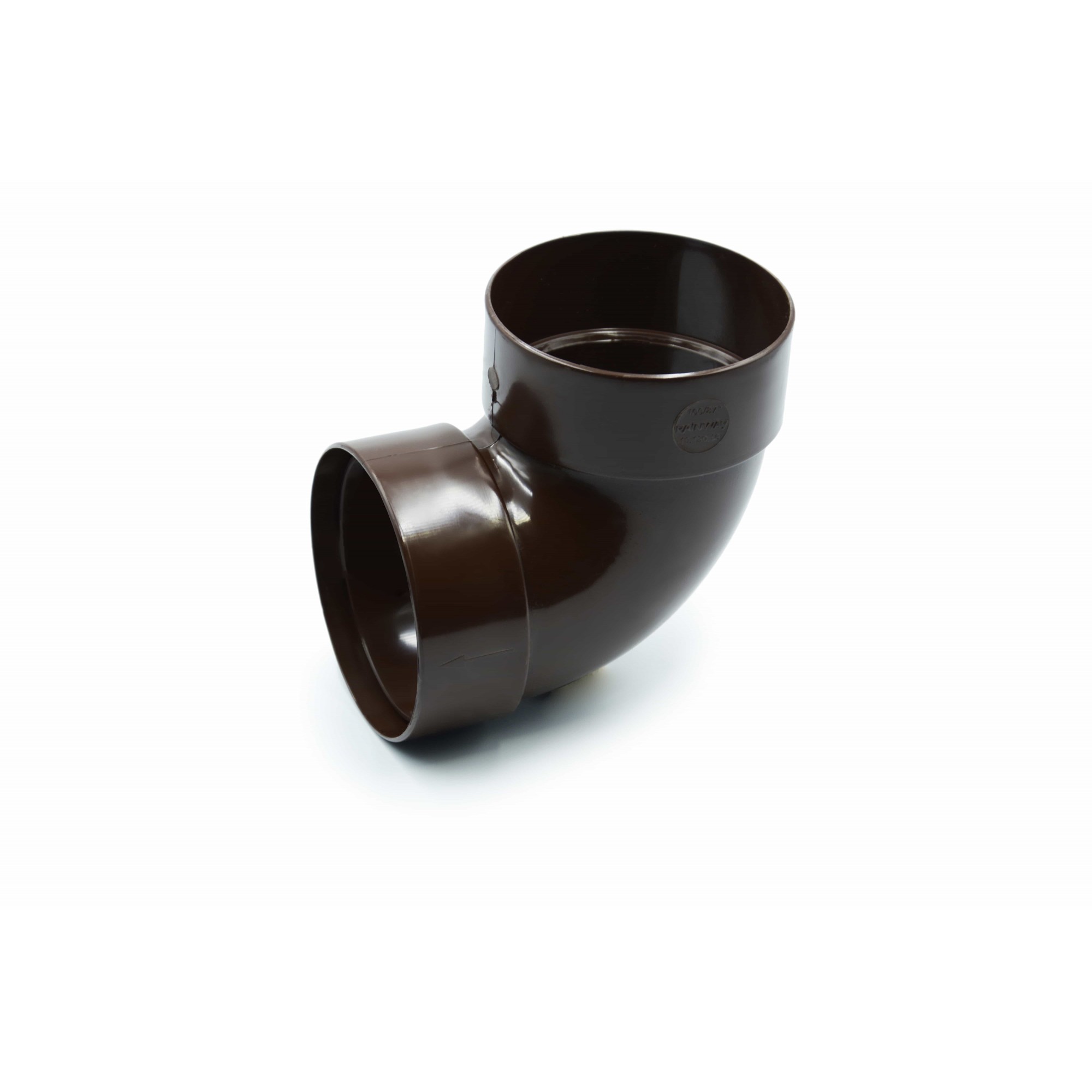 Відвід двомуфтовий 87° 100 мм (RAINWAY 130) коричневий