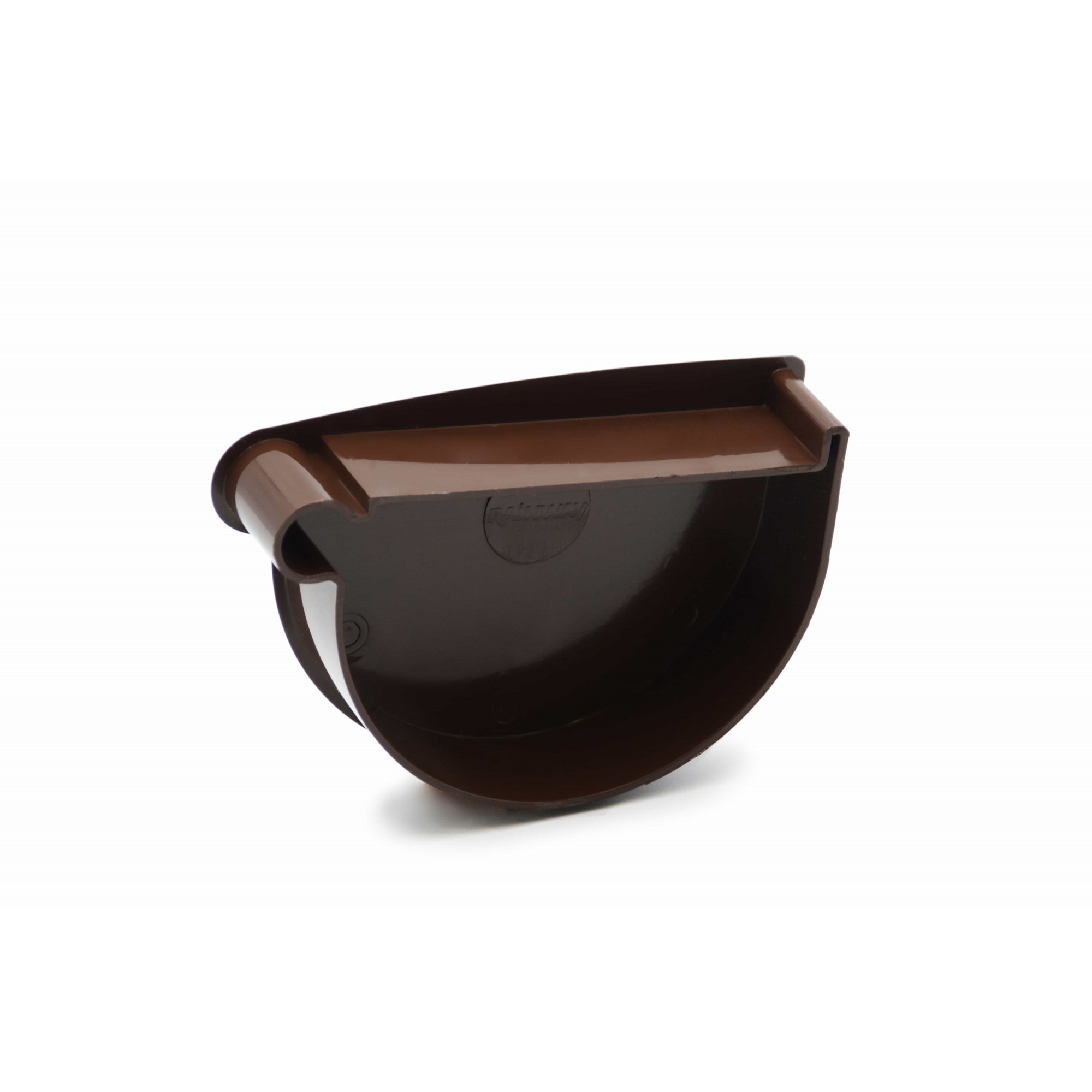 Заглушка воронки левая (RAINWAY 130) коричневая