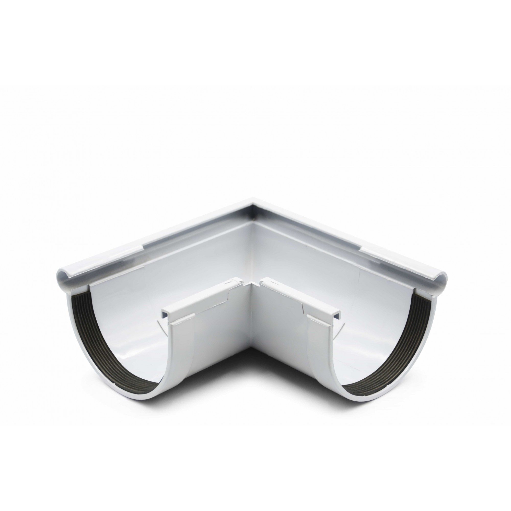 Кут ринви зовнішній 90° (RAINWAY 130) сірий