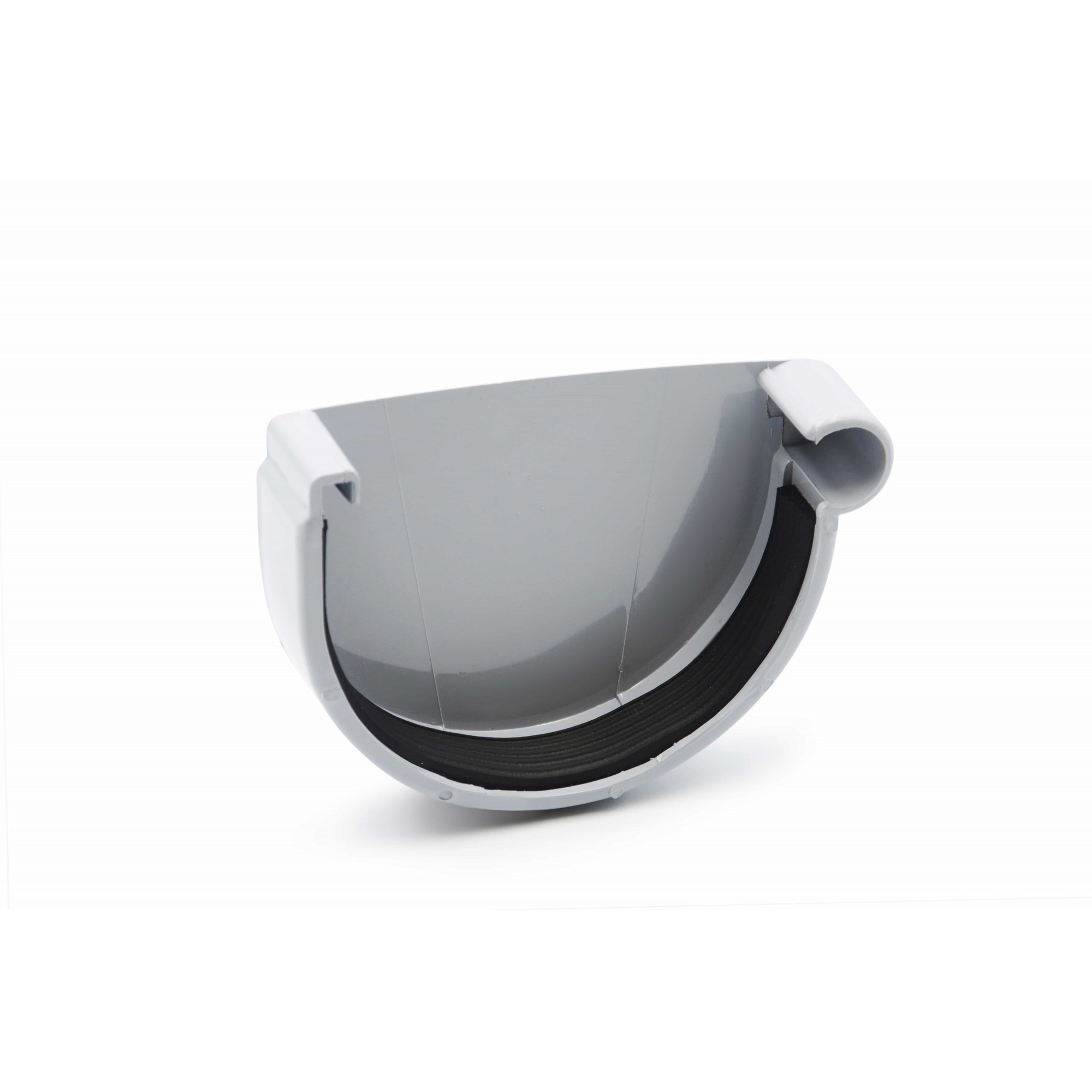 Заглушка ринви права (RAINWAY 130) сіра