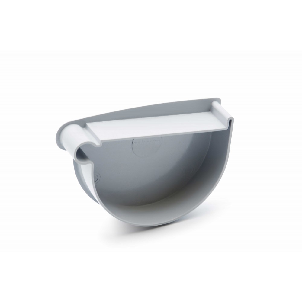 Заглушка воронки левая (RAINWAY 130) серая