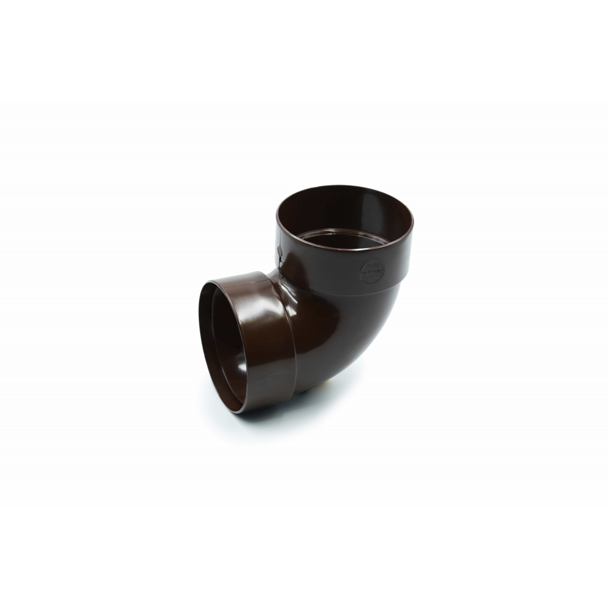 Отвод двухмуфтовый 87° 75 мм (RAINWAY 90) коричневый