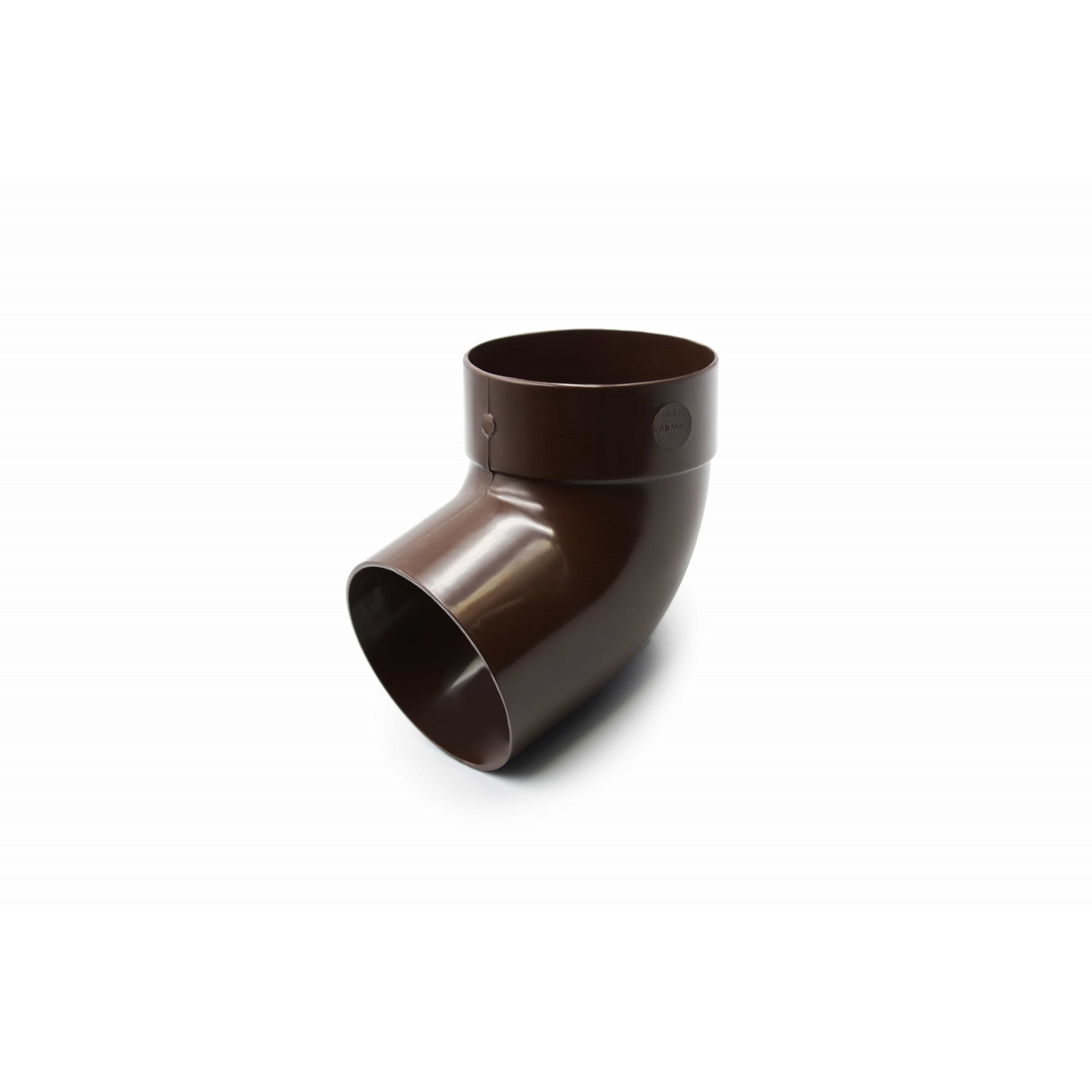 Отвод одномуфтовый  67° 75 мм (RAINWAY 90) коричневый