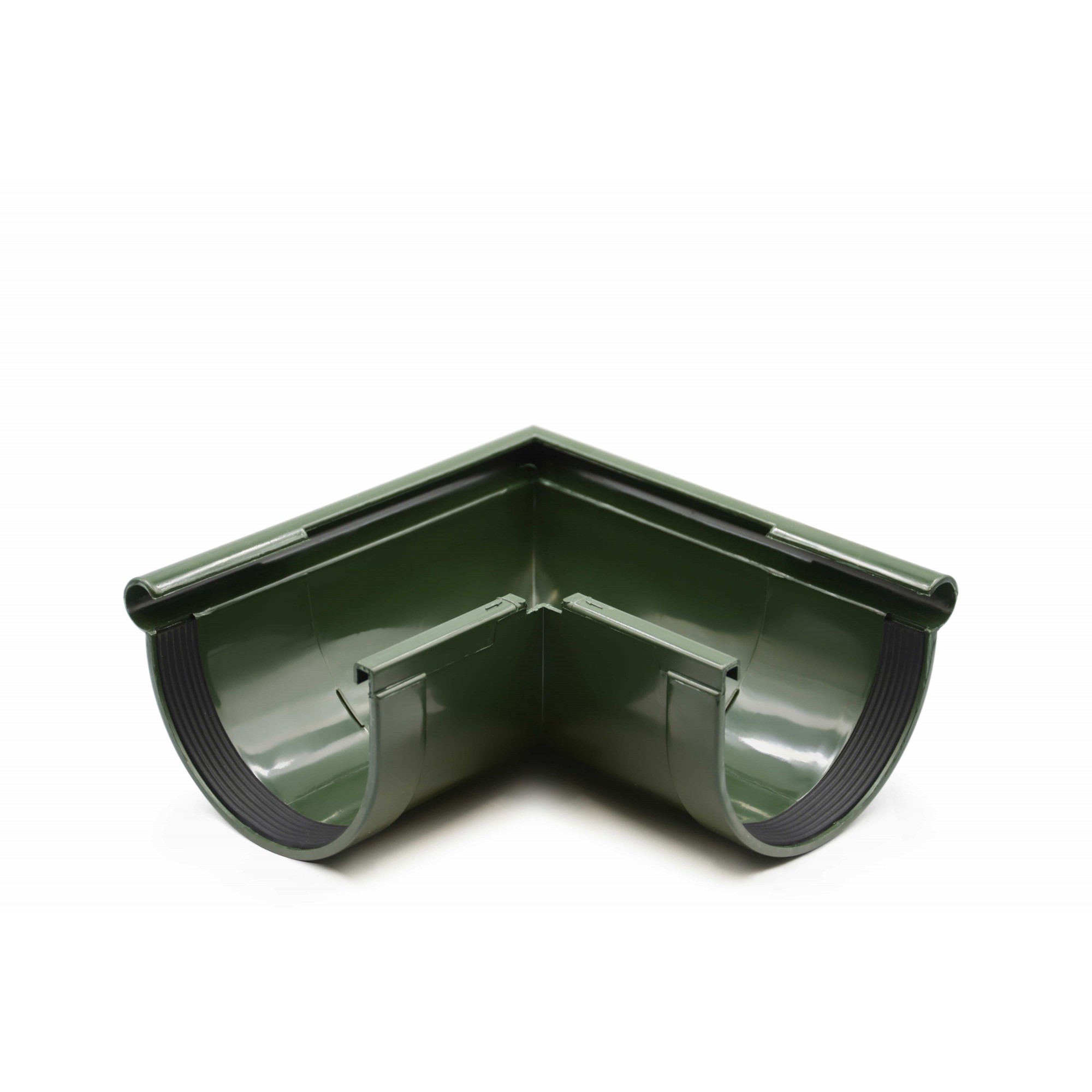 Кут ринви зовнішній 90° (RAINWAY 130) зелений
