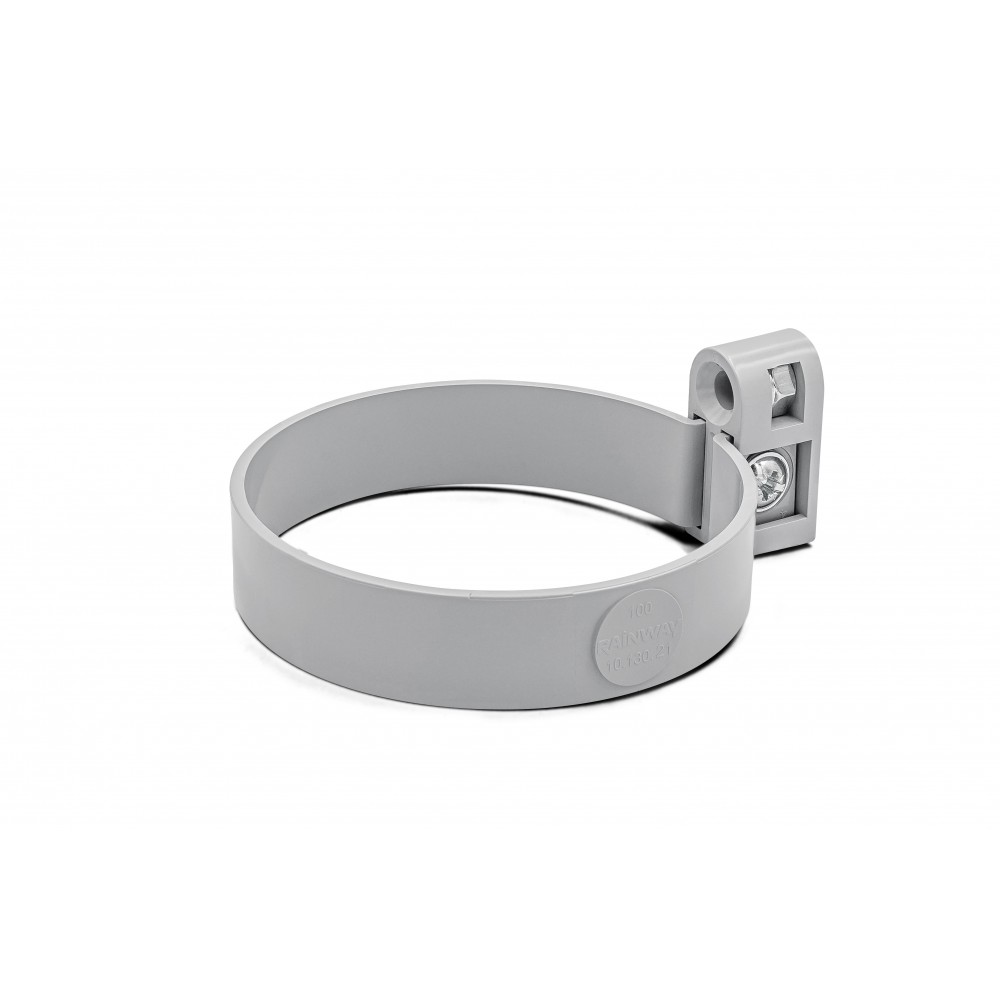 Кронштейн труби 100 мм (RAINWAY 130) сірий