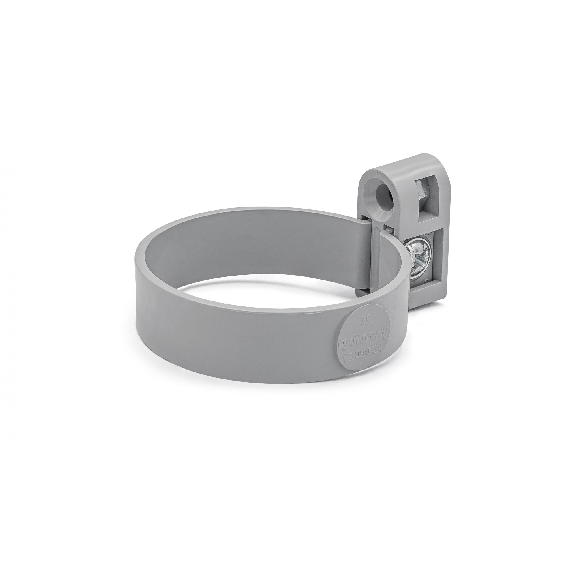 Кронштейн труби 75 мм (RAINWAY 90) сірий