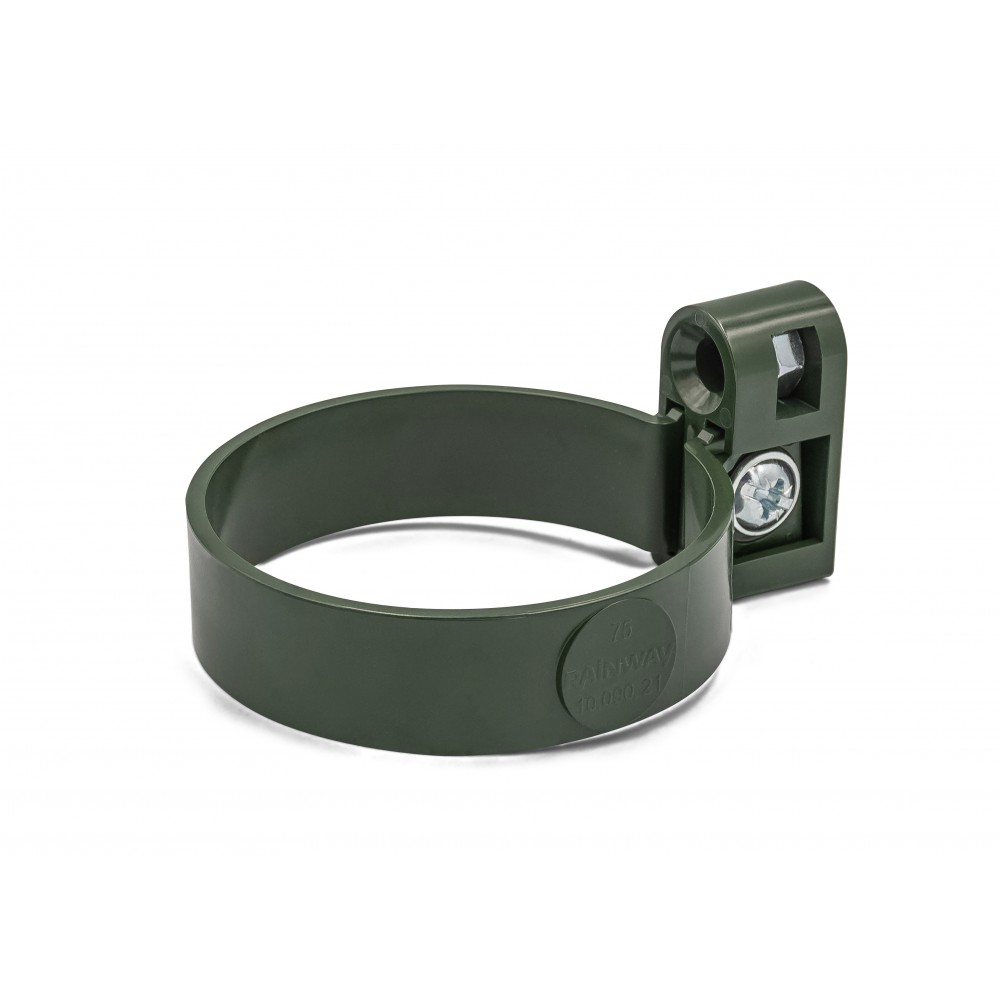 Кронштейн труби 75 мм (RAINWAY 90) зелений