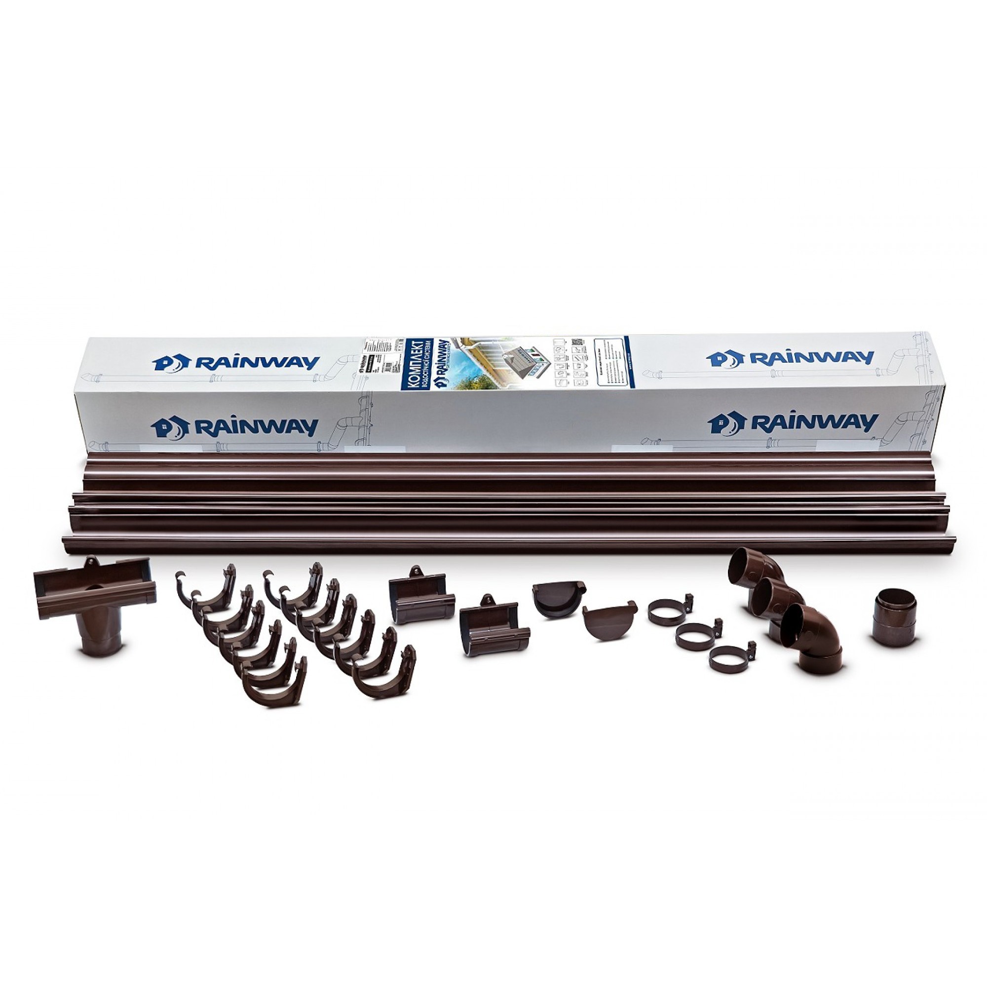 Комплект коричневий 130мм L=6m RAINWAY