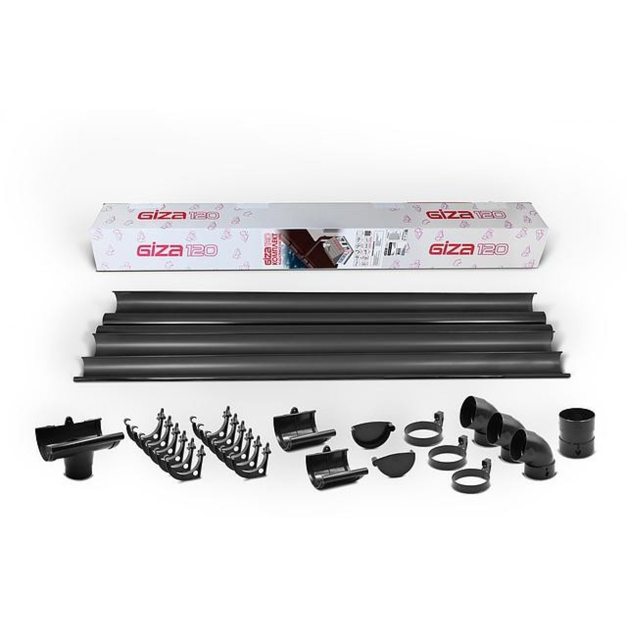 Комплект антрацит 120мм L=6m GIZA 