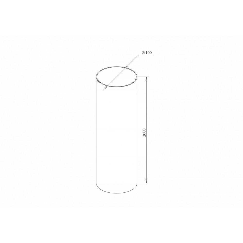 Rainwater Pipe 100 mm L=2m (RAINWAY 130) graphite Rainwater Pipe 100 mm L=2m (RAINWAY 130) graphite