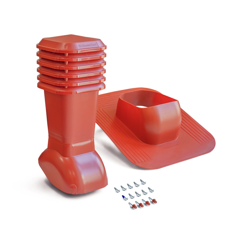 Вентиляційний вихід для бітумної черепиці 110 мм червоний Вентиляційний вихід для бітумної черепиці 110 мм червоний