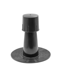 Аератор для плоского даху чорний, D=110х80мм