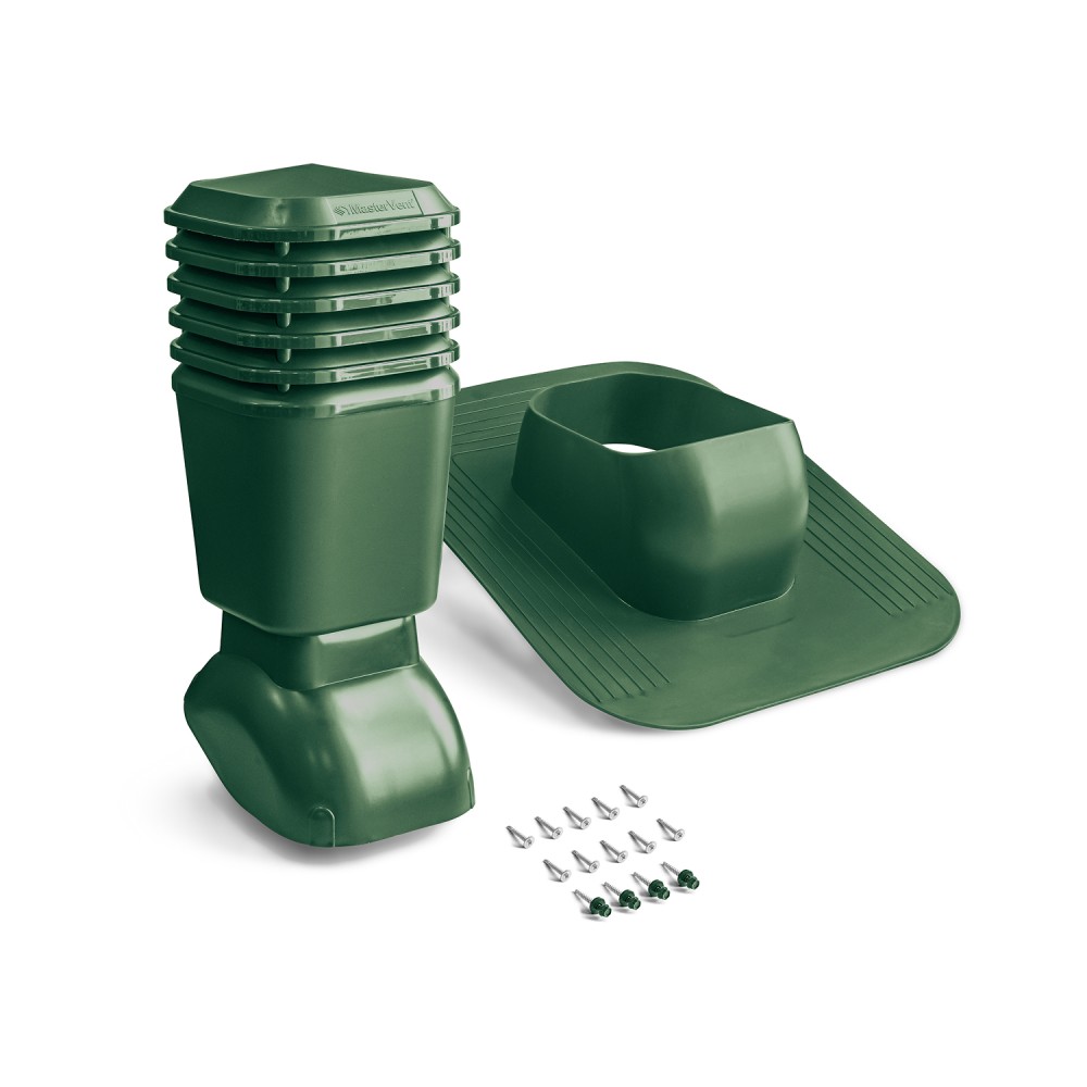 Вентиляційний вихід для бітумної черепиці 110 мм зелений Вентиляційний вихід для бітумної черепиці 110 мм зелений