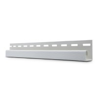 J-profile L-3000 mm white, Soffit Premium